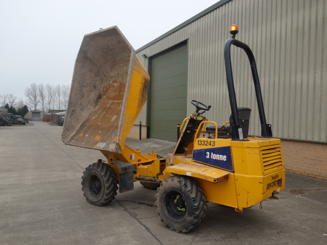 Thwaites 3 ton articulated swivel dumper - Govsales of mod surplus ex army trucks, ex army land rovers and other military vehicles for sale