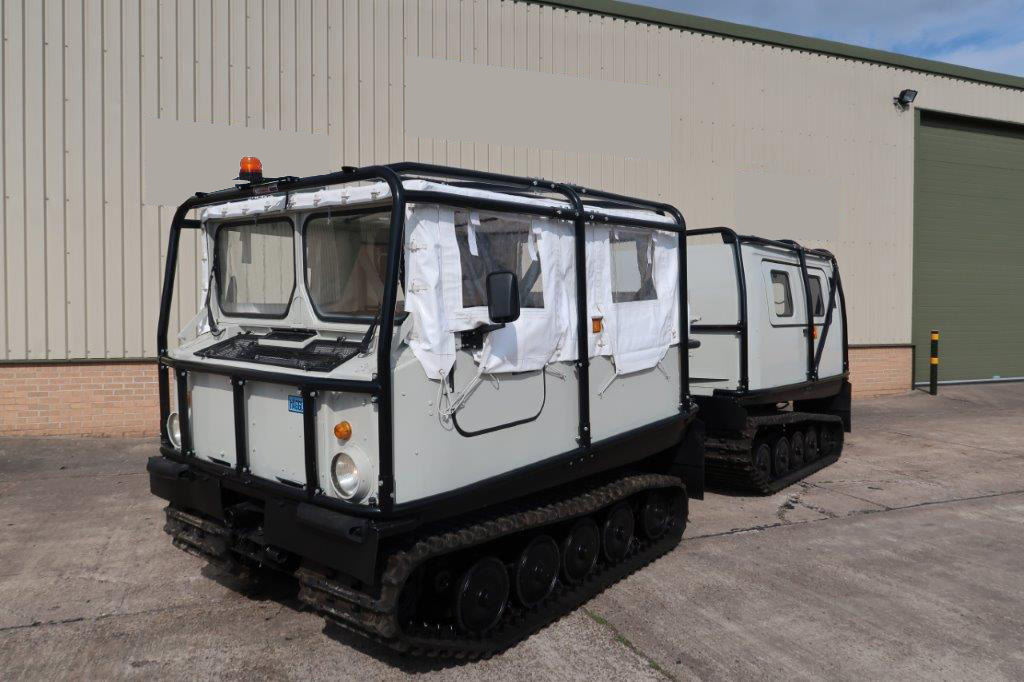 Hagglund BV 206 Soft Top Personnel Carrier With Roll Cage  - Govsales of mod surplus ex army trucks, ex army land rovers and other military vehicles for sale