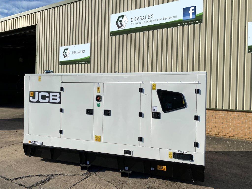 New Unused JCB G220QS Generator - Govsales of mod surplus ex army trucks, ex army land rovers and other military vehicles for sale