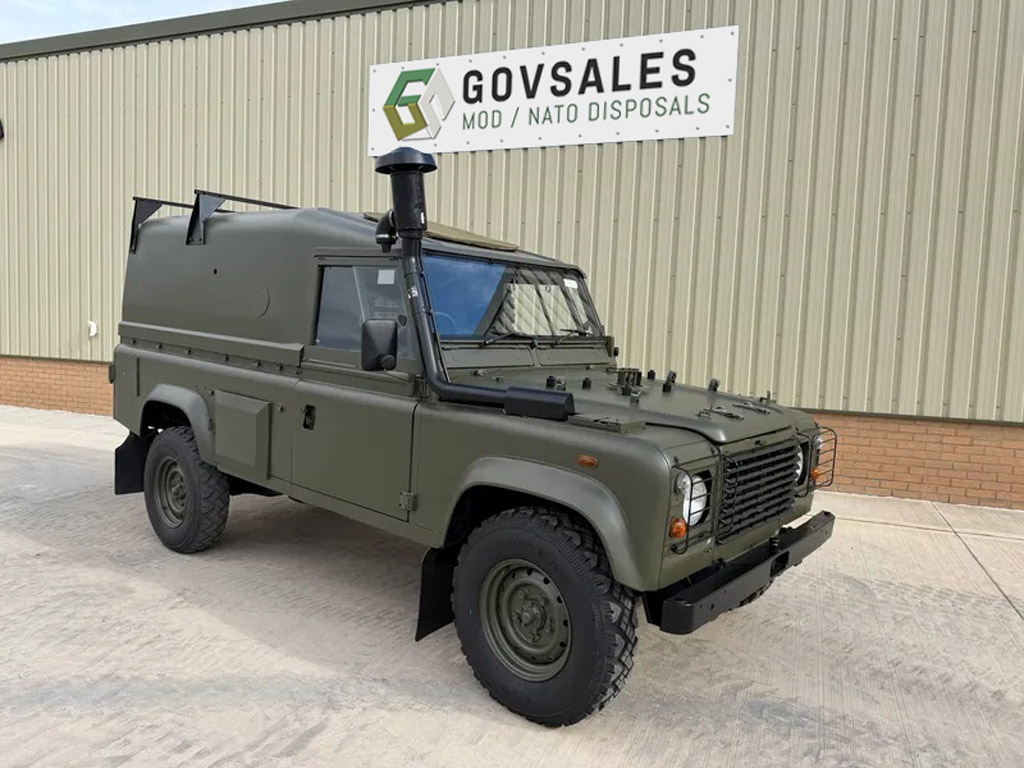 Land Rover Defender Wolf 110 Hard Top Winterised/Waterproof - Govsales of mod surplus ex army trucks, ex army land rovers and other military vehicles for sale