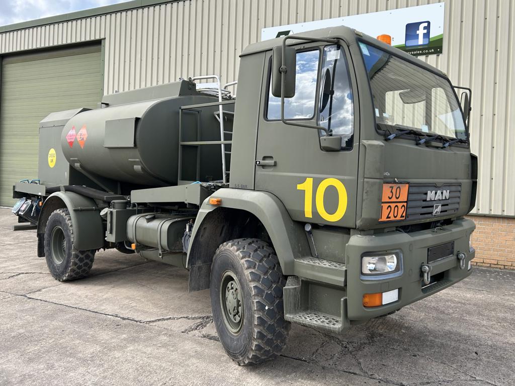 MAN LE14.220 4x4 5,000 Litre Aviation Fuel Delivery Tanker - Govsales of mod surplus ex army trucks, ex army land rovers and other military vehicles for sale
