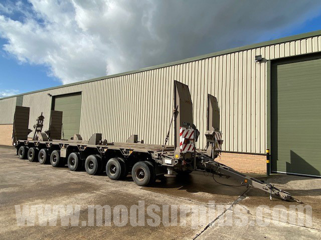 Goldhofer 8 Axle Low Loader Drawbar Trailer - Govsales of mod surplus ex army trucks, ex army land rovers and other military vehicles for sale