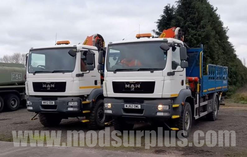 MAN 18.250 4x4 RHD (Automatic) crane truck - Govsales of mod surplus ex army trucks, ex army land rovers and other military vehicles for sale